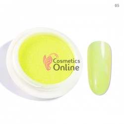Decor pentru unghii NADP018EE cu pigment sweet Candy Amelie Galben Neon